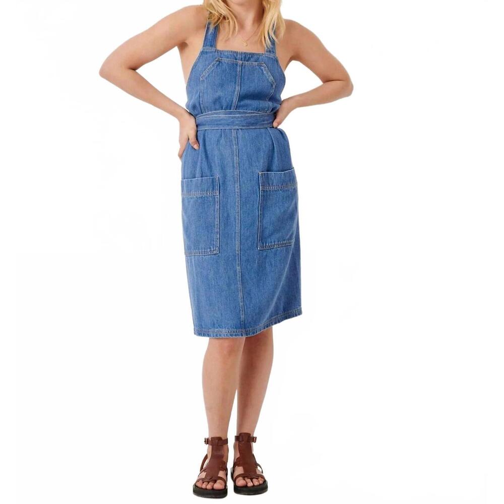 NEW SESSUN bella mano mini dress in denim